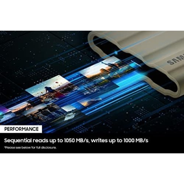 SAMSUNG T7 Shield 2TB, Portable SSD, up to 1050MB/s, USB 3.2 Gen2, Rugged, - Image 5