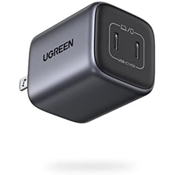 UGREEN 45W USB C Charger, Nexode GaN Dual Foldable PPS Charger Block Support