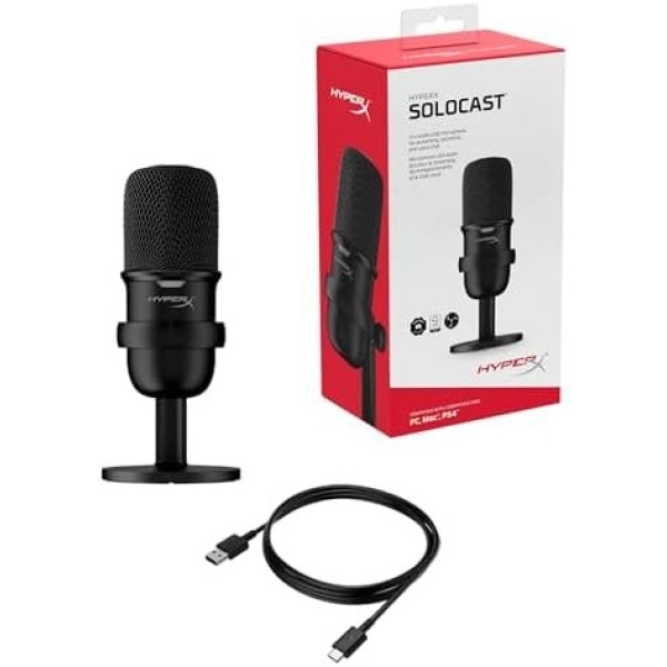 HyperX SoloCast – USB Condenser Gaming Microphone, for PC, PS4, PS5 and Mac - Image 8