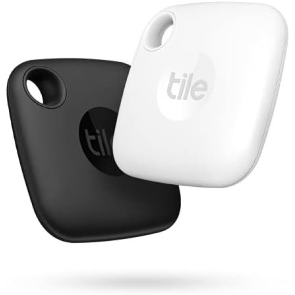Tile Mate 2-Pack. Bluetooth Tracker, Keys Finder and Item Locator for Keys, Bags