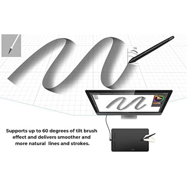 XPPen Deco 01 V2 Graphics Tablet 10x6.25 Inch Drawing Tablet 8192 Levels - Image 6