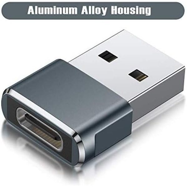 USB C Female to USB Male Adapter (3 Pack),Type C to USB A Charger Cable Adapter - Image 5