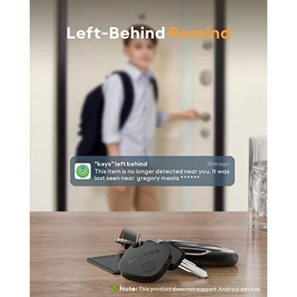 ATUVOS Key Finder, Bluetooth Tracker Works with Apple Find My (iOS only), IP67 - Image 3