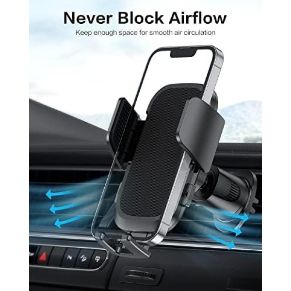 OMOTON Car Phone Holder Mount for Car Air Vent [Metal Clip], Cell Phone Holder - Image 6