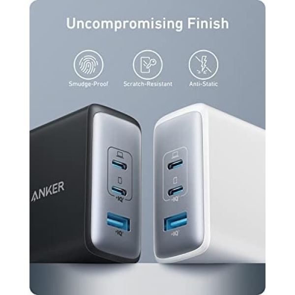 Anker USB C Charger (GaN II 100W), 3 Port Fast Compact Wall Charger for MacBook - Image 8