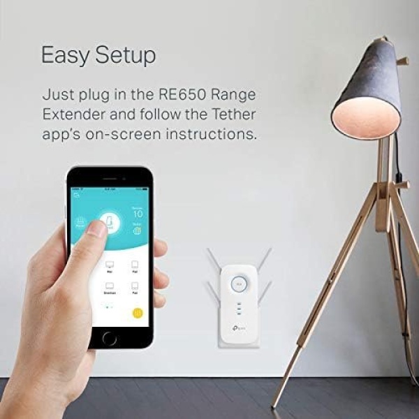 TP-Link AC2600 WiFi Extender(RE650), Up to 2600Mbps, Dual Band WiFi Range - Image 7