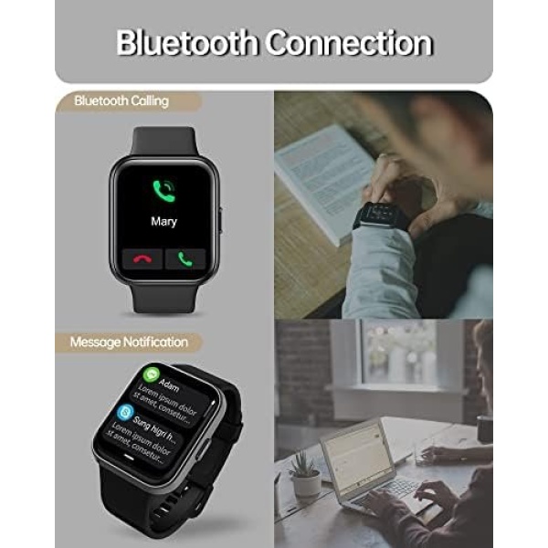 VRPEFIT Smart Watch for Men and Women[Answer/Make Call], 1.7/'' Touchscreen - Image 2