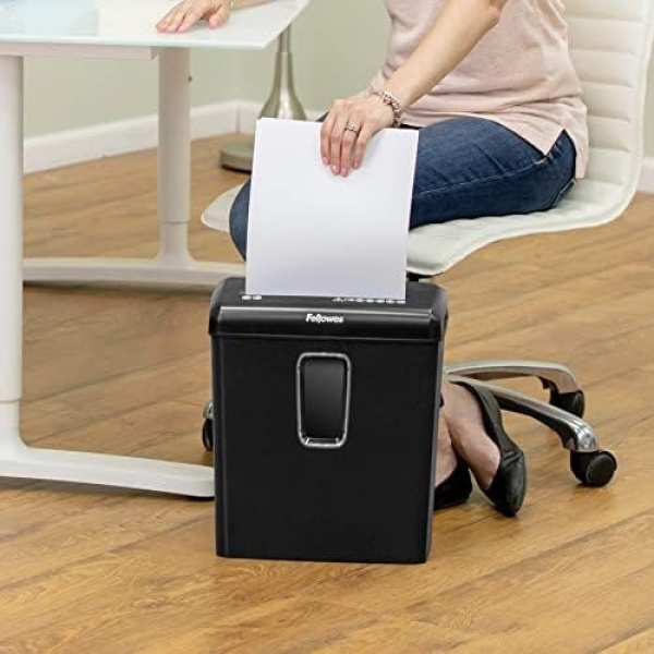 Fellowes PowerShred P-30C 6 Sheet Cross-Cut Deskside Paper Shredder for The Home - Image 8