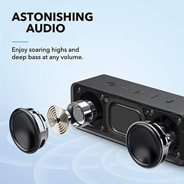 Upgraded, Anker Soundcore Bluetooth Speaker with IPX5 Waterproof, Stereo Sound - Image 2