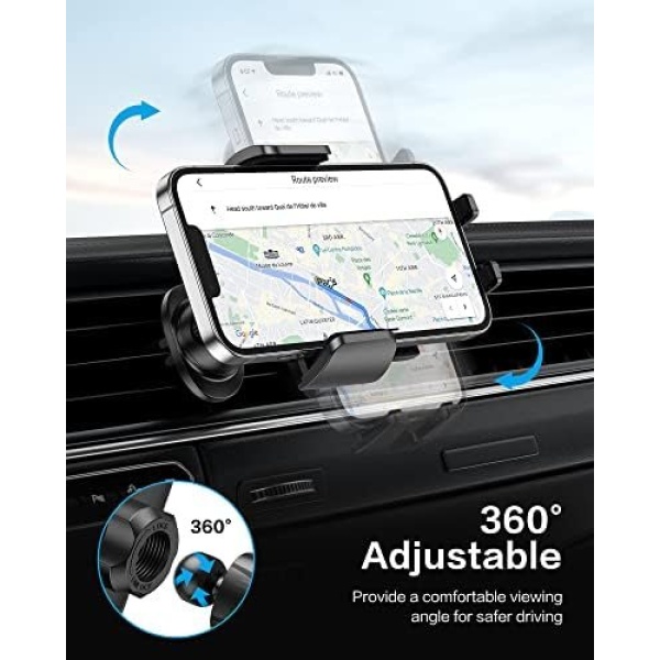OMOTON Car Phone Holder Mount for Car Air Vent [Metal Clip], Cell Phone Holder - Image 5