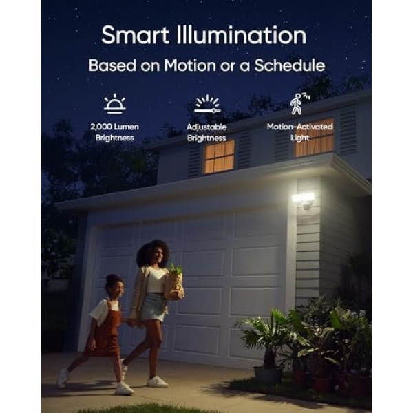 eufy Security Floodlight Camera E340 Wired, 360° Pan and Tilt, 24/7 Recording - Image 7