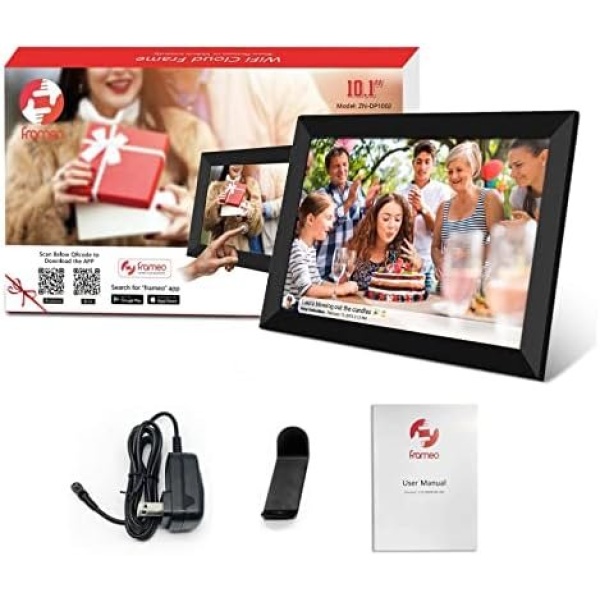 FRAMEO 10.1 Inch Smart WiFi Digital Photo Frame 1280x800 IPS LCD Touch Screen - Image 9