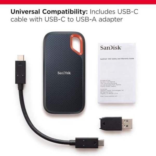 SanDisk 2TB Extreme Portable SSD - Up to 1050MB/s, USB-C, USB 3.2 Gen 2 - Image 3