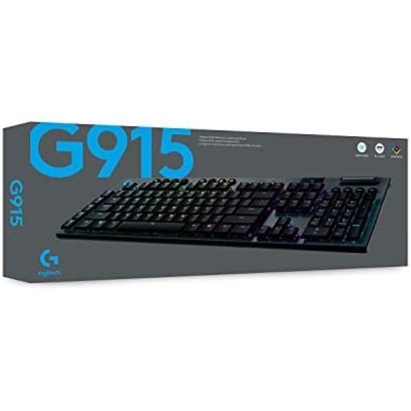 Logitech G915 Mechanical Gaming Keyboard, Low Profile GL Linear Key Switch - Image 8
