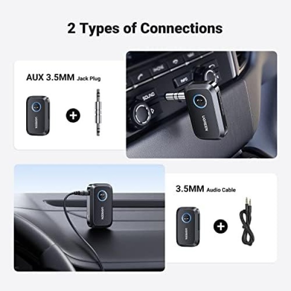 UGREEN 5.3 Aux Bluetooth Adapter for Car, [Greater Connection] 3.5mm - Image 8