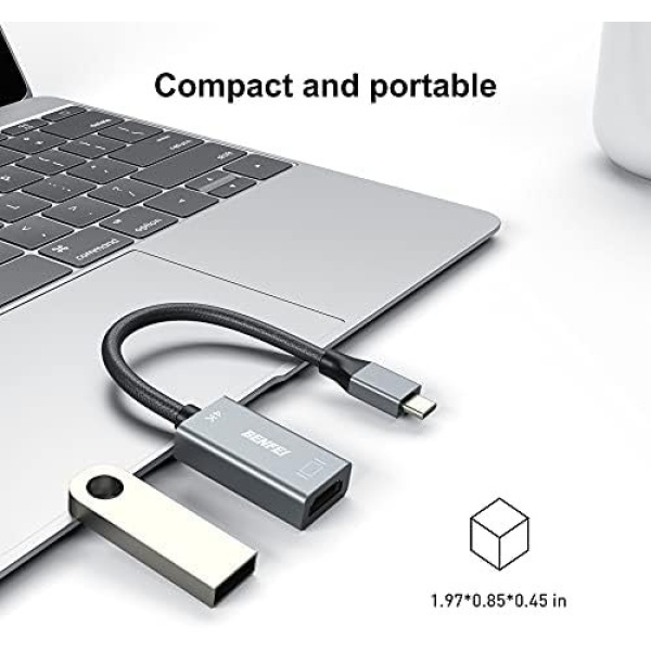 BENFEI USB C to HDMI Adapter (4K@60Hz), USB Type-C to HDMI Adapter - Image 7