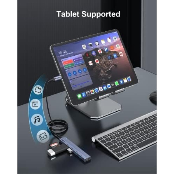 Aceele USB C Hub 4 Ports, Aluminum USB C to USB Hub with 2ft Extended Cable - Image 7