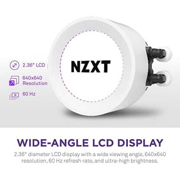 NZXT Kraken Elite RGB 360 - RL-KR36E-W1 - 360mm AIO CPU Liquid Cooler - Image 3