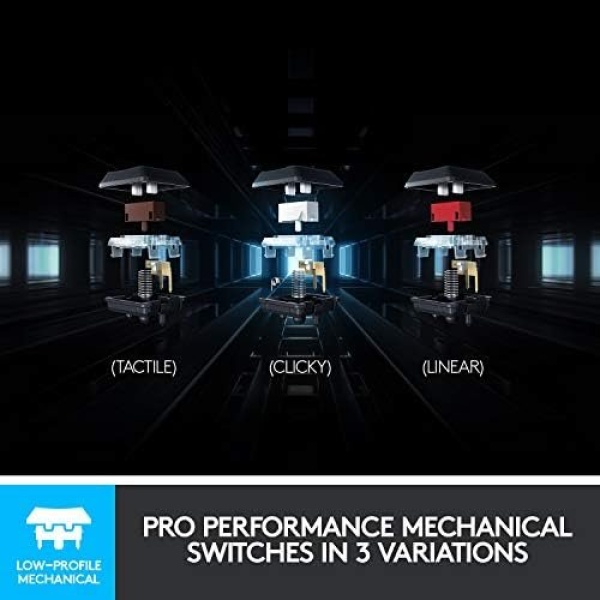 Logitech G915 Mechanical Gaming Keyboard, Low Profile GL Linear Key Switch - Image 4