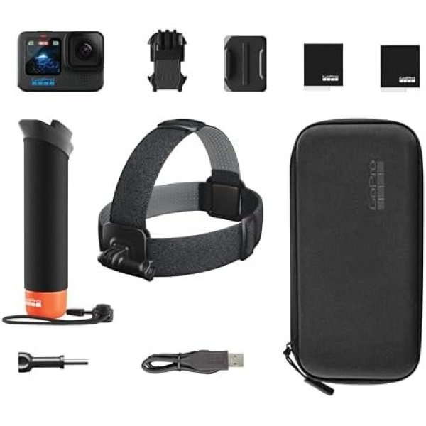 GoPro HERO12 Black + Accessories Bundle, Includes Handler + Head Strap 2.0 + - Image 2