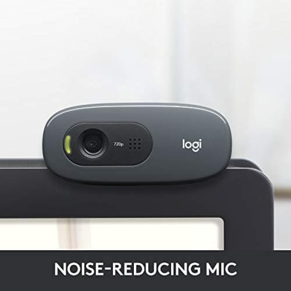 Logitech C270 HD Webcam, 720p, Widescreen HD Video Calling,Light Correction - Image 3