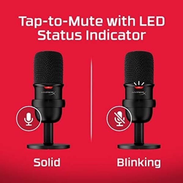 HyperX SoloCast – USB Condenser Gaming Microphone, for PC, PS4, PS5 and Mac - Image 4