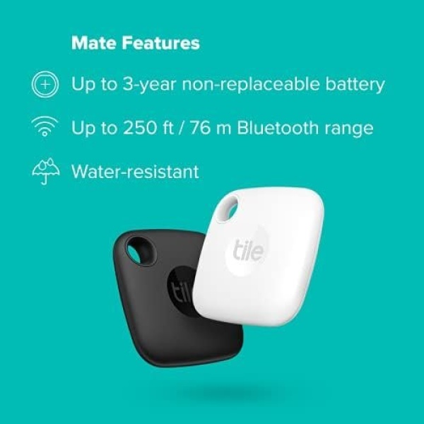 Tile Mate 2-Pack. Bluetooth Tracker, Keys Finder and Item Locator for Keys, Bags - Image 6