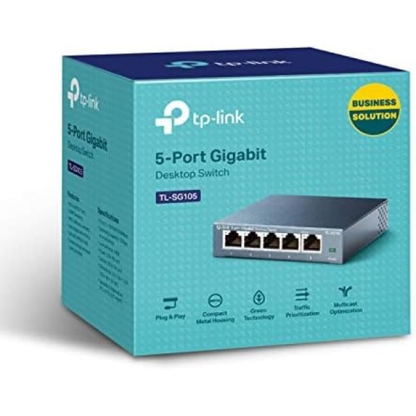 TP-Link TL-SG105, 5 Port Gigabit Unmanaged Ethernet Switch, Network Hub - Image 6