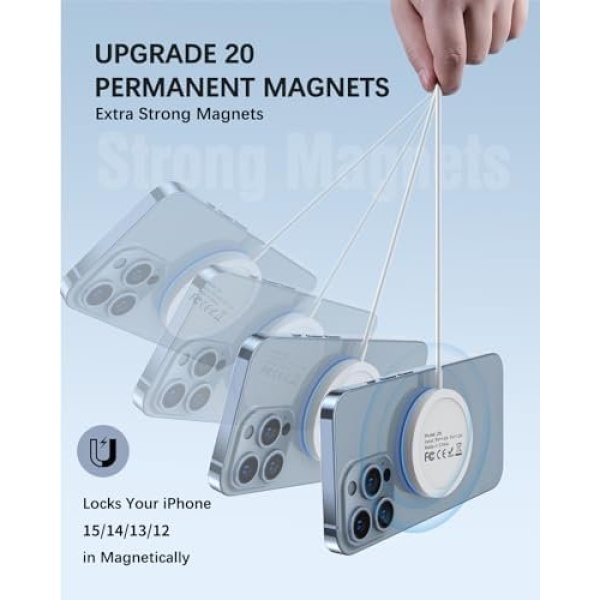 Magnetic Wireless Charger Fast Apple Mag-Safe Charger for iPhone 15 Pro Max/15 - Image 5