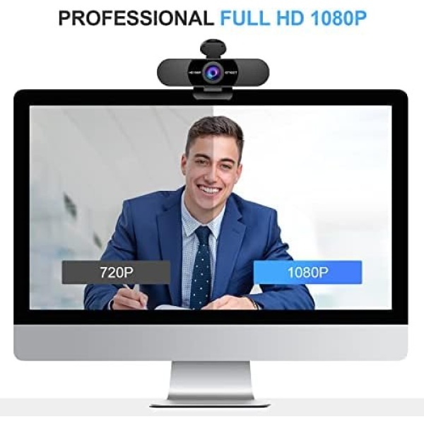1080P Webcam with Microphone, C960 Web Camera, 2 Mics Streaming Webcam - Image 2