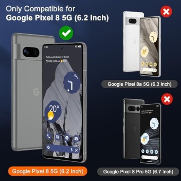 UniqueMe for Google Pixel 8 Screen Protector, [Compatible Fingerprint Unlock] - Image 2
