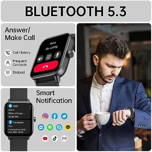 Smart Watch for Women Men (Answer/Make Call) with Alexa Built-in, iPhone Android - Image 2
