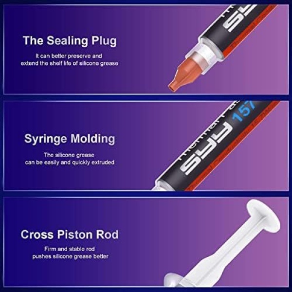 SYY Thermal Paste with Toolkit, 4g CPU Paste Thermal Compound Paste Heatsink - Image 7