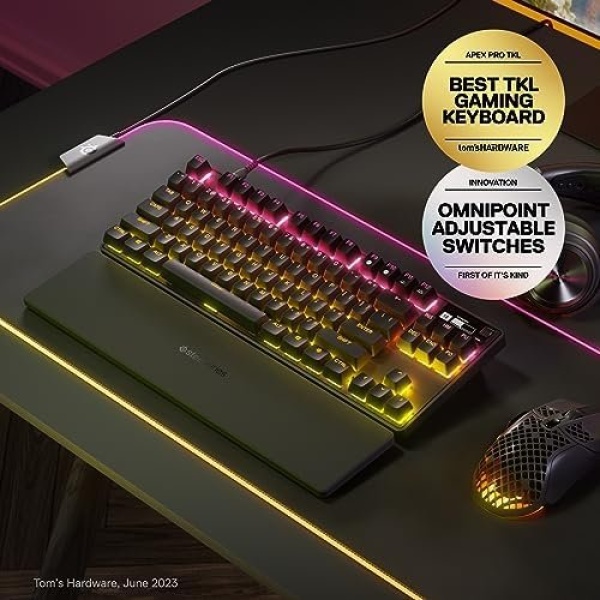 SteelSeries Apex Pro TKL HyperMagnetic Gaming Keyboard - World's Fastest - Image 2