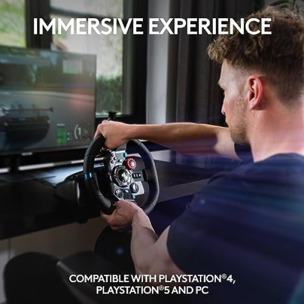 Logitech G29 Driving Force Racing Wheel and Floor Pedals, Real Force Feedback - Image 3