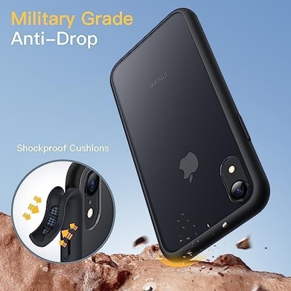 JETech Matte Case for iPhone XR 6.1-Inch, Shockproof Military Grade Drop - Image 3