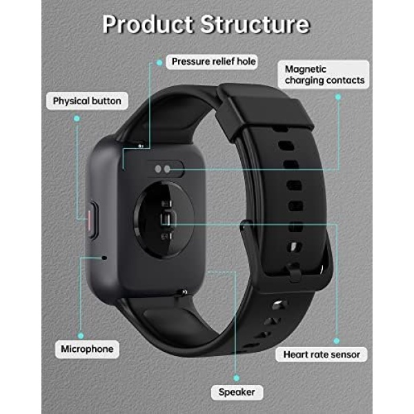 VRPEFIT Smart Watch for Men and Women[Answer/Make Call], 1.7/'' Touchscreen - Image 9