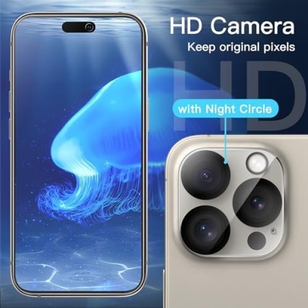 JETech Privacy Screen Protector for iPhone 15 Pro Max 6.7-Inch with Camera Lens - Image 7