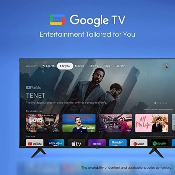 Hisense 43A68H - 43 inch Smart Ultra HD 4K Dolby Vision HDR10 Google TV - Image 6