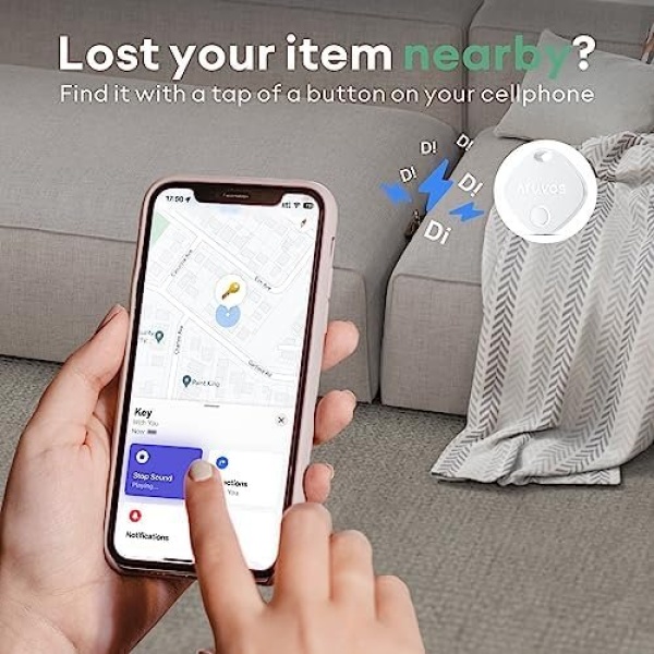 ATUVOS 1 Pack Key Finder, Bluetooth Tracker Pairs with Apple Find My (iOS Only) - Image 5