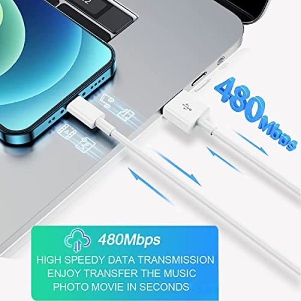 iPhone Charger Cord Lightning Cable [MFi Certified] 6ft/6ft/10ft 3 Pack Apple - Image 5