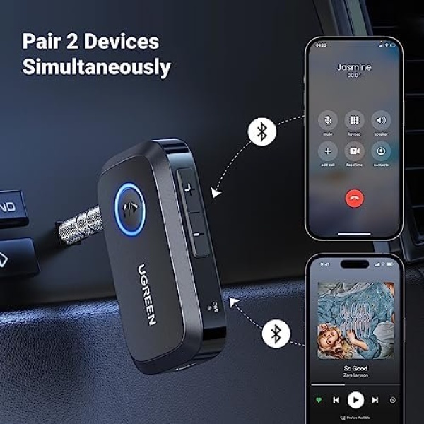 UGREEN 5.3 Aux Bluetooth Adapter for Car, [Greater Connection] 3.5mm - Image 7