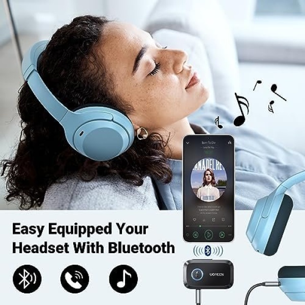 UGREEN 5.3 Aux Bluetooth Adapter for Car, [Greater Connection] 3.5mm - Image 5