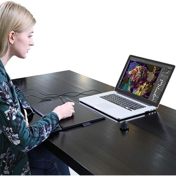 Android Supported, HUION Upgraded H1060P Drawing Tablet, Battery-Free Graphics - Image 2