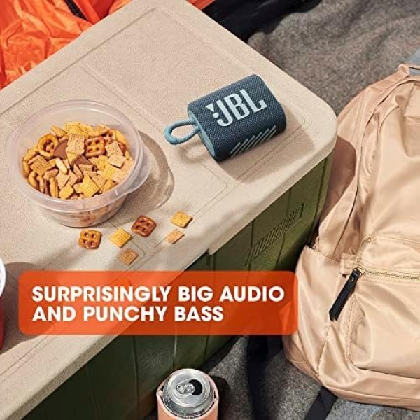 JBL Go 3: Portable Speaker with Bluetooth, Built-in Battery, Waterproof - Image 3