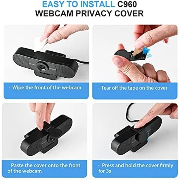 1080P Webcam with Microphone, C960 Web Camera, 2 Mics Streaming Webcam - Image 9