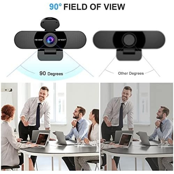 1080P Webcam with Microphone, C960 Web Camera, 2 Mics Streaming Webcam - Image 5