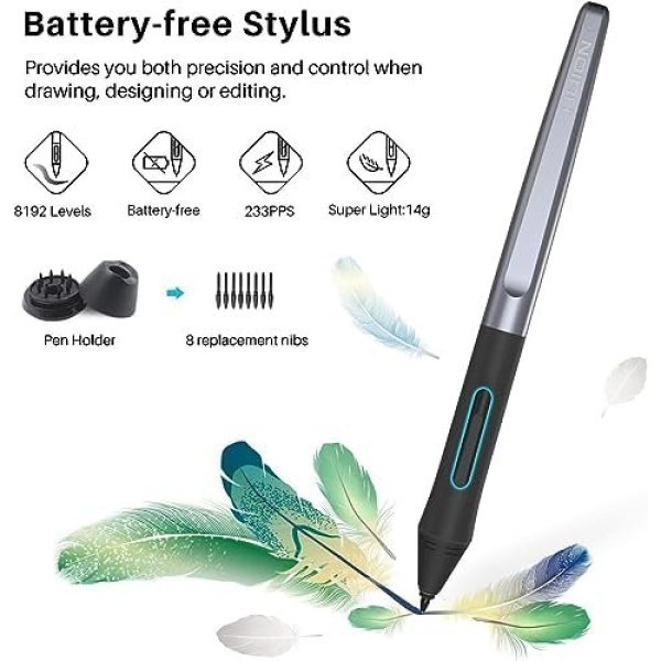Android Supported, HUION Upgraded H1060P Drawing Tablet, Battery-Free Graphics - Image 8