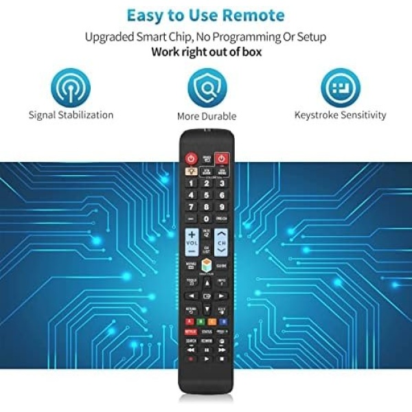 Universal Remote Control for All Samsung TV Remote LCD LED QLED SUHD UHD HDTV - Image 3