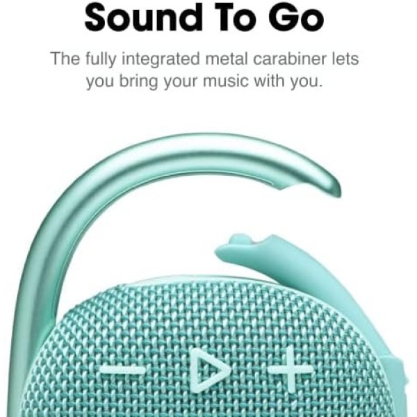 JBL Clip 4, Teal - Portable Bluetooth 5.1 Speaker - Up to 10 Hours of Play - Image 3